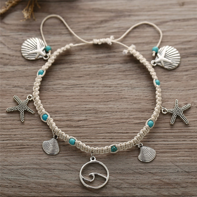 (Best Seller) Bohemian Starfish Anklet Set