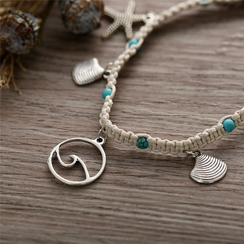 (Best Seller) Bohemian Starfish Anklet Set