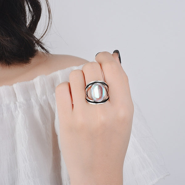 Tibetan Moonstone Ring