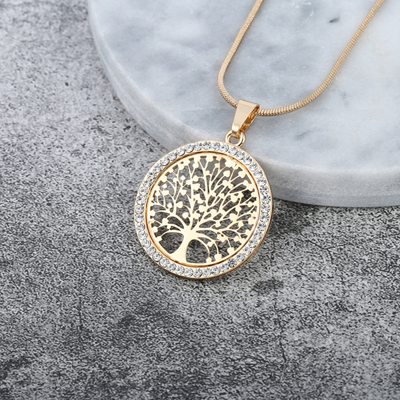 (Best Seller) Tree of Life Crystal Necklace