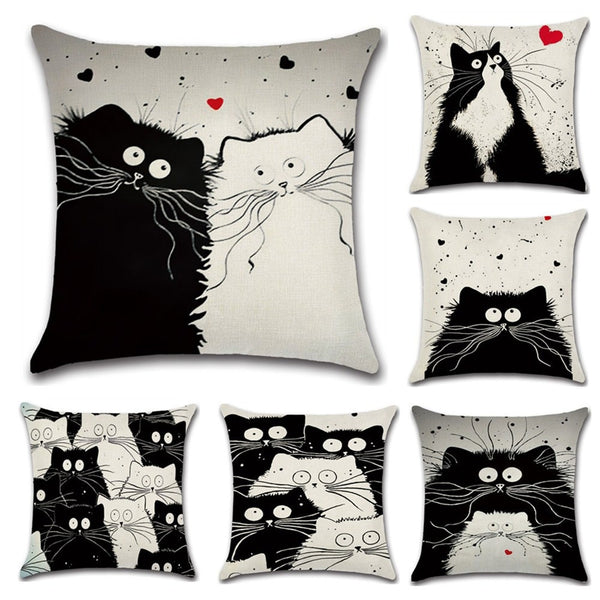 Mother Cat Prints Pillowcase