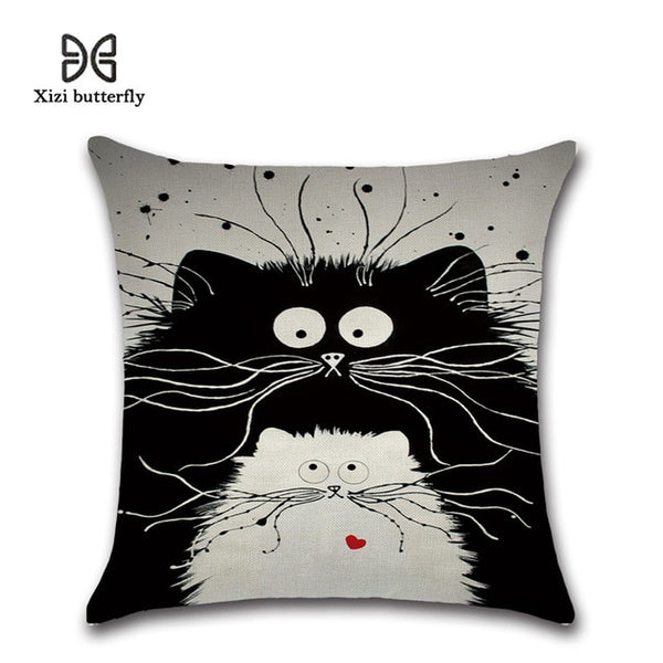 Mother Cat Prints Pillowcase