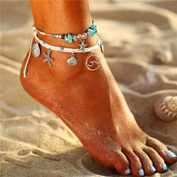 (Best Seller) Bohemian Starfish Anklet Set