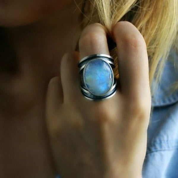 Tibetan Moonstone Ring