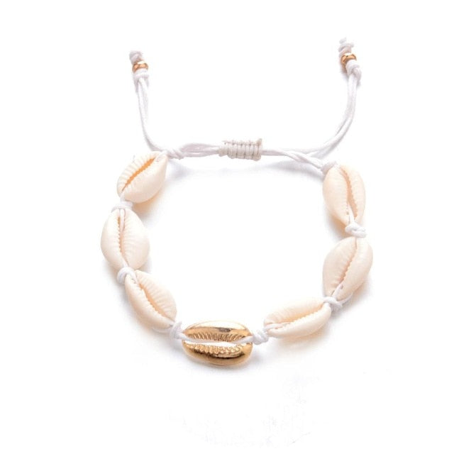 Bohemian Natural Seashell  Anklets